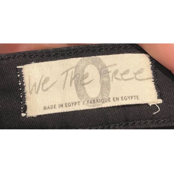 WE THE FREE Bohemian Snap Front Black Mini Skirt - Picture 3 of 5